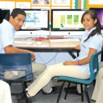 School kids help local business