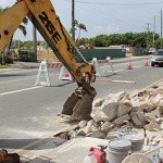 Work begins on West Bay Road crosswalk