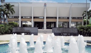The Cayman Islands courthouse. 