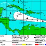 Tropical Storm Ernesto heading for the Caribbean
