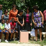 UWC unveil plaque at primary school playground