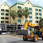 Old Courtyard Marriott coming down