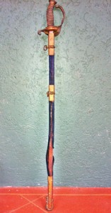 Mr. Wentz’s sword was salvaged from the wreck of the USS Erie.