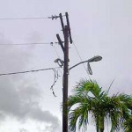 Crash, weather knock out power