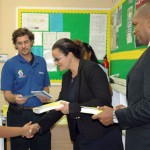 Students get new dictionaries from Rotary Sunrise