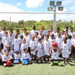 Brac kids enjoyed kicking it with McLean coaches