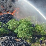 Dump fire rages, smoke over SMB and GT