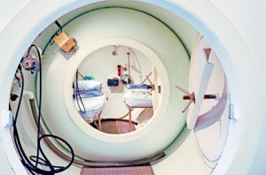 A look inside the hyperbaric chamber in Grand Cayman. – Photo: Art Pasquali.