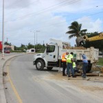 Burst pipe causes rush hour jam