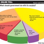 Online poll: Respondents: Pay down debt