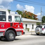 Arson suspected in police offices blaze