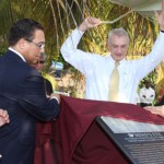 Sponsors Plaque unveiled at Miss Lassie’s house