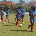 CONCACAF girls train hard