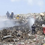 Fire ignites again at landfill