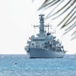Navy warship visits Cayman