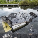 Boat sunk in explosion