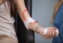 Blood drive at library