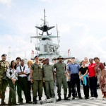 All aboard for warship visit