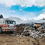 Landfill catches fire again
