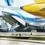 Russian plane delivers new engine for crippled DHL jet