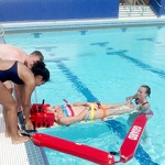 Support for lifeguards on beaches