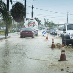 Stormy weather delays Godfrey Nixon Way project