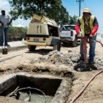 Rain, traffic cause manhole collapse