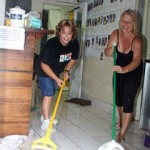 Cleanup begins after heavy rains