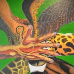 Outreach artwork on display at National Gallery