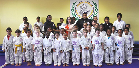 The Purple Dragons’ youngest members trained hard.