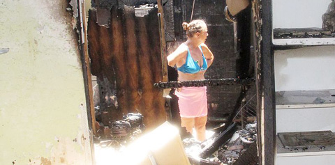 Seventeen people were left homeless after the fire.