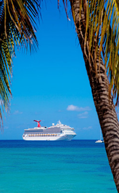 A cruise ship in George Town Harbour.