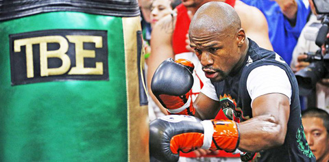 Floyd Mayweather Jr. is still undecided on his next opponent. - PHOTO: AP