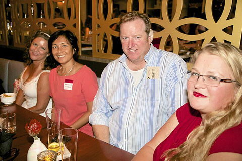 Christina Cavazos, Lynn Roffey, Ben Webster and Lesley Thompson