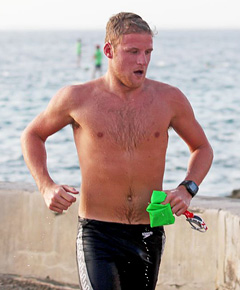 Matthew Courtis will need another strong swim. - PHOTOS: RON SHILLINGFORD