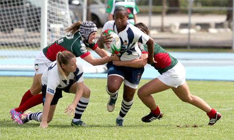 Shenel Gall was injured from this tackle last year. - PHOTO: RON SHILLINGFORD