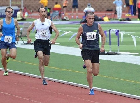 Derek Larner missed the 1,500m final by one place.