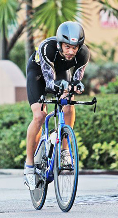 Kevin Connolly is improving rapidly in all three triathlon disciplines. - PHOTOS: RON SHILLINGFORD
