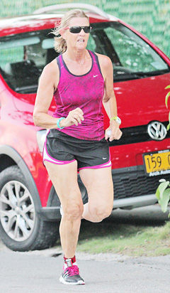 Caroline Courtis and the rest of her family raced.
