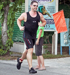 Chris Bailey used the third Stroke & Stride event as a training session. - PHOTO: RON SHILLINGFORD