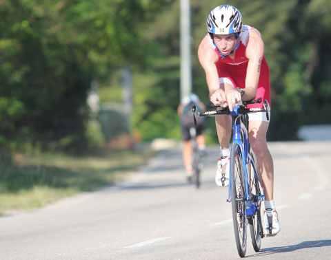 Marius Deysel inspired Loughnane to take up triathlon.
