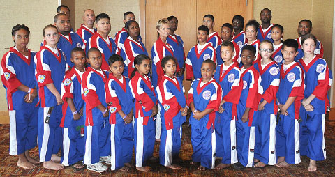 The Purple Dragon team won 38 medals at the world championships.