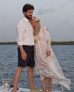 Richard Mold and Gemma Critchley on their wedding day last year.