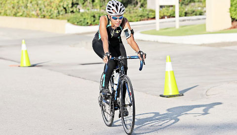 Cyclist Ceretta Harvey is getting into running as well.