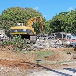 Volunteers help clear home destroyed by fire