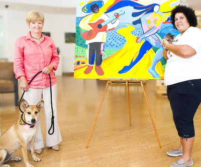 Valuable painting donated to Humane Society