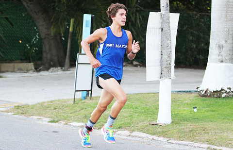 Will Edwards teams up with Hew in triathlons.