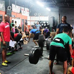 Comins is a member of the CrossFit 7Mile gym.