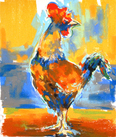 Animal-Study---Rooster