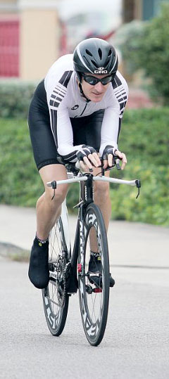 Steve Abbott enjoys the cut and thrust of racing. - PHOTO: RON SHILLINGFORD